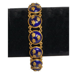 Swedish Heritage Elegance: Vintage Tre Kronor Bracelet by Sporrong